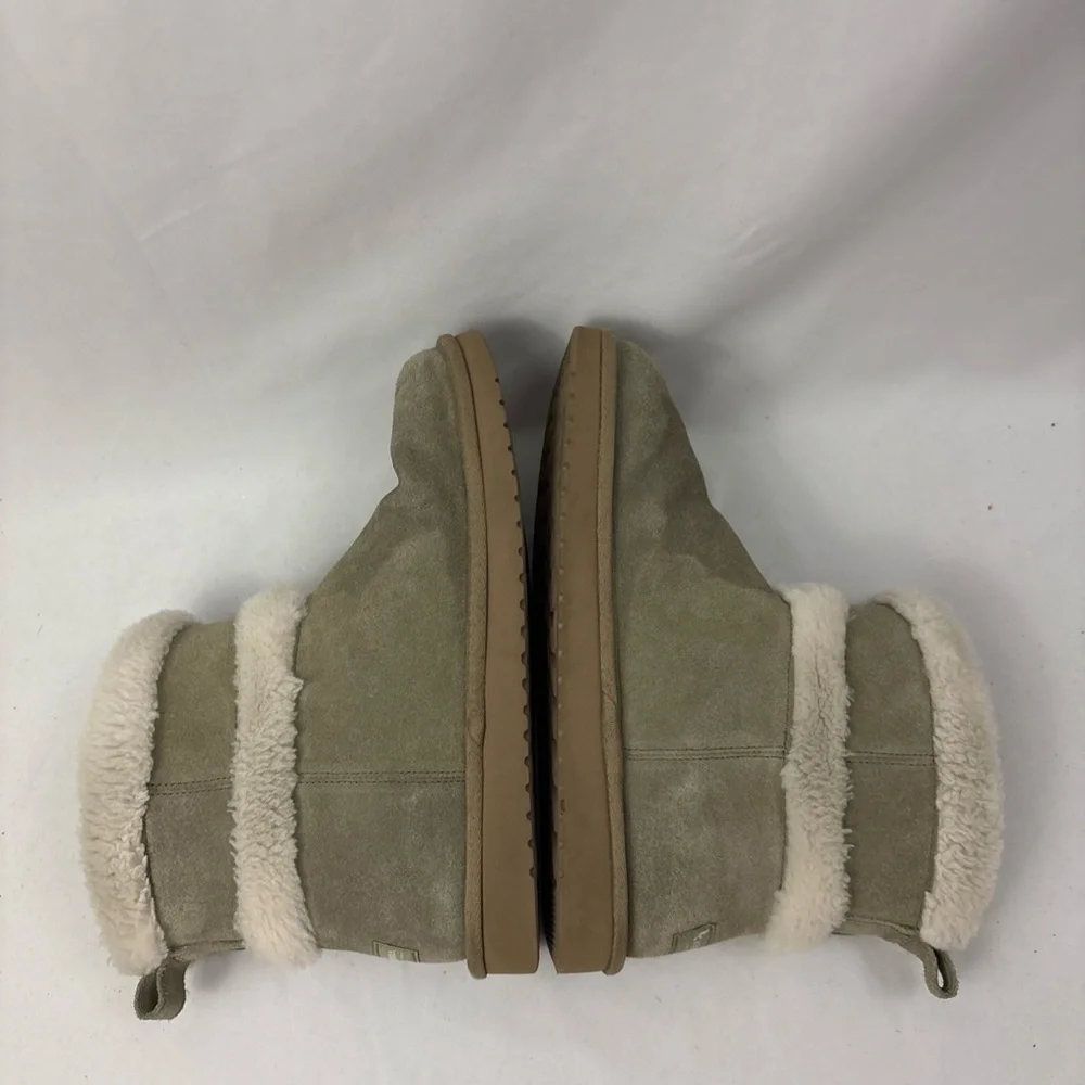 UGG Womans Koolaburra Size 10 USA Mini  Barley Suede Boots Dune Gray 1133079 - Picture 10 of 13